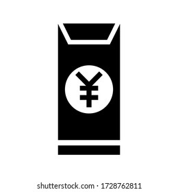 envelope money icon or logo isolated sign symbol vector illustration - high quality black style vector icons
