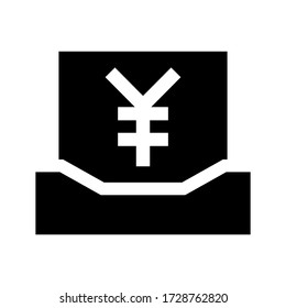sobre dinero icono o logotipo símbolo de signo aislado ilustración vectorial ilustración de alta calidad estilo negro vectores iconos
