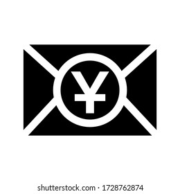 envelope money icon or logo isolated sign symbol vector illustration - high quality black style vector icons
