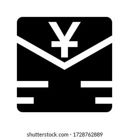 envelope money icon or logo isolated sign symbol vector illustration - high quality black style vector icons
