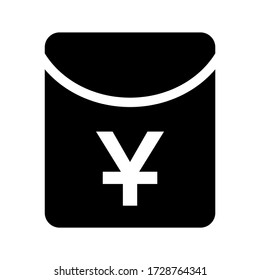 sobre dinero icono o logotipo símbolo de signo aislado ilustración vectorial ilustración de alta calidad estilo negro vectores iconos
