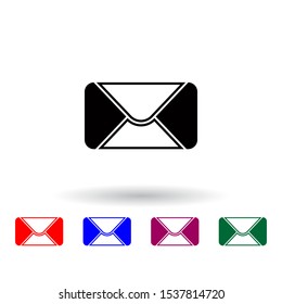 the envelope multi color icon. Elements of university life set. Simple icon for websites, web design, mobile app, info graphics
