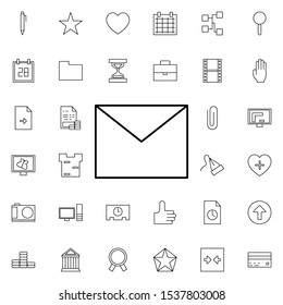 envelope neon icon. Elements of web set. Simple icon for websites, web design, mobile app, info graphics