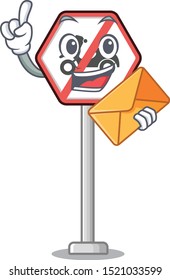 With envelope no motorcycles character in the shape