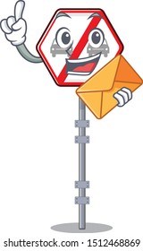 With envelope no overtaking cartoons on the curb