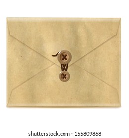 Envelope From Old Paper, With Gradient Mesh, Vector Illustration