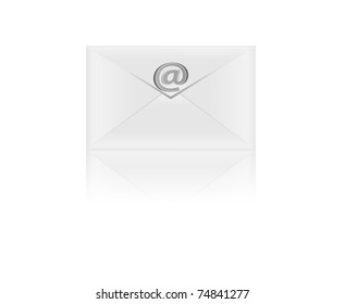 Envelope on white background, 10eps