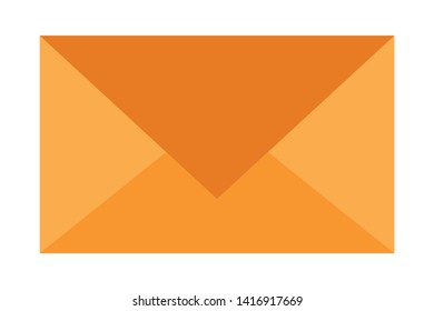 envelope on white background icon cartoon isolated vector illustration graphic design
