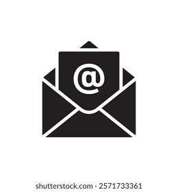 Envelope open icon Line Art Logo set