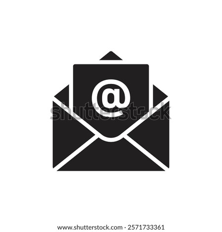 Envelope open icon Line Art Logo set