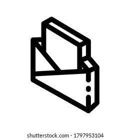 envelope open icon or logo isolated sign symbol vector illustration - high quality black style vector icons
