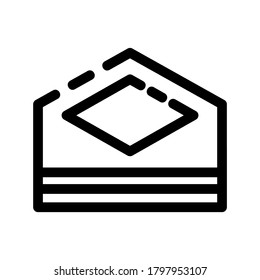 sobre icono abierto o logotipo símbolo de signo aislado ilustración vectorial de alta calidad estilo negro iconos vectoriales
