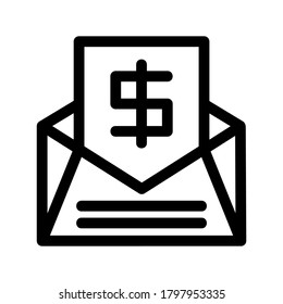 sobre icono abierto o logotipo símbolo de signo aislado ilustración vectorial de alta calidad estilo negro iconos vectoriales
