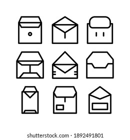 Envelope Open icon or logo isolated sign symbol vector illustration - Collection of high quality black style vector icons

