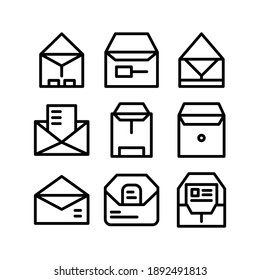 Envelope Open icon or logo isolated sign symbol vector illustration - Collection of high quality black style vector icons
