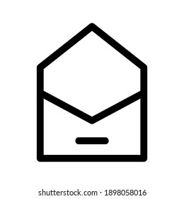 Envelope Open icon or logo isolated sign symbol vector illustration - high quality black style vector icons
