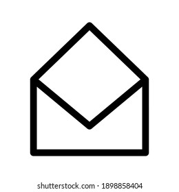Envelope Open icon or logo isolated sign symbol vector illustration - high quality black style vector icons

