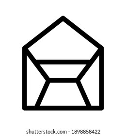 Envelope Open icon or logo isolated sign symbol vector illustration - high quality black style vector icons
