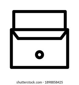 Envelope Open icon or logo isolated sign symbol vector illustration - high quality black style vector icons
