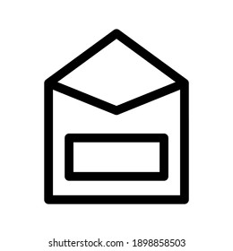 Umschlag Offenes Symbol oder Logo einzeln auf Zeichen, Vektorgrafik - hochwertige Vektorsymbole in schwarzem Stil
