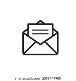 envelope open icon silhouette image
