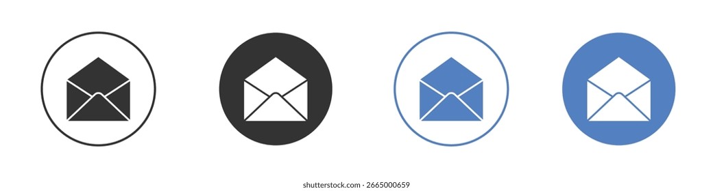 Envelope open icon symbol. Quality design element.