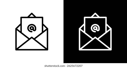 Envelope open icon vector collection. vector sign illustration