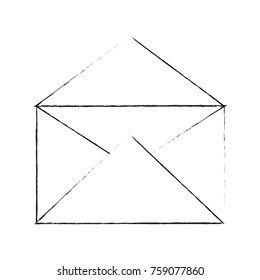 Envelope open isolated icon vector illustration graphic design