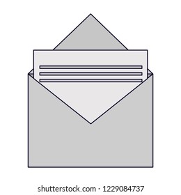 Envelope open with letter