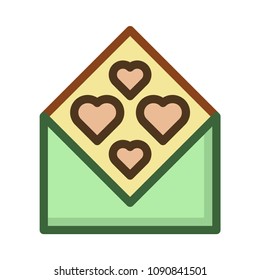 envelope open love letter 