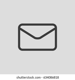 Envelope outline Icon in trendy flat style isolated on grey background. Mail symbol for your web site design, logo, app, UI. Vector illustration, EPS10.