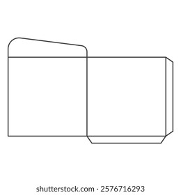 Envelope outline vector design template