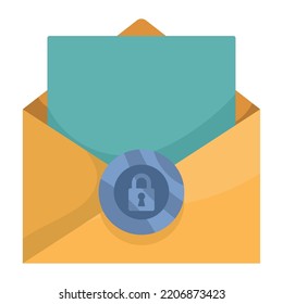 envelope with padlock cyber security