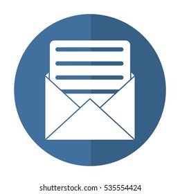 envelope paper letter email shadow