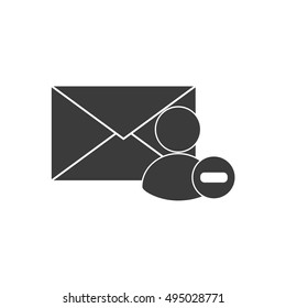 envelope paper with social meida icon vector illustration design