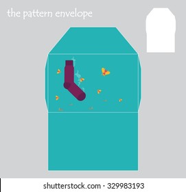 the envelope pattern with smelly sock and flies