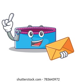 With envelope pencil case character cartoon