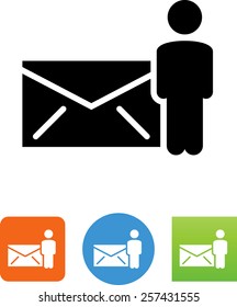 Envelope with person icon