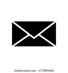 Envelope pictogram, icon isolated on a white background. EPS10 vector file