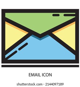 An envelope picture for an email icon in vector format