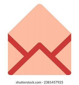 Envelope post office element. Vector illustration with post office theme and flat vector style. Editable vector.