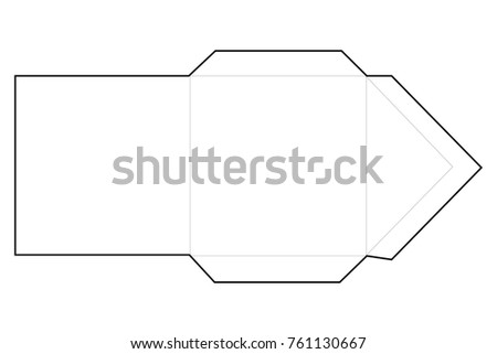 Envelope for printing. Outline envelope