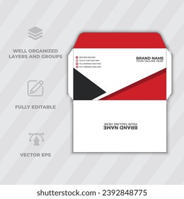 Envelope Pro Vector modern vector envelope design Free Vector Modern Official Envelope Design Template
