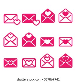 envelope red set