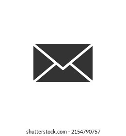 Envelope related vector glyph icon, Mail icon vector for web, computer and mobile app