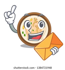 With envelope samgyetang isolated with in the mascot