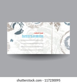  Envelope. Scratched style
