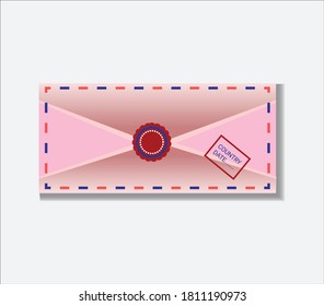 Envelope Seal Stock Vector Illustration.