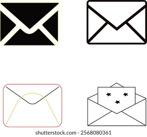 An envelope set is a collection of envelopes, typically matching in size and design, used for mailing letters or documents.