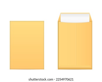 Sobre puesto sobre un fondo blanco. Ilustración vectorial.